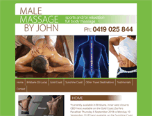 Tablet Screenshot of malemassagebyjohn.com